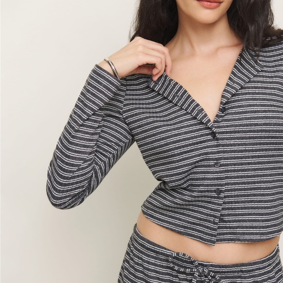 Reformation Ari Pointelle Knit Cardigan - Picture 2 of 6